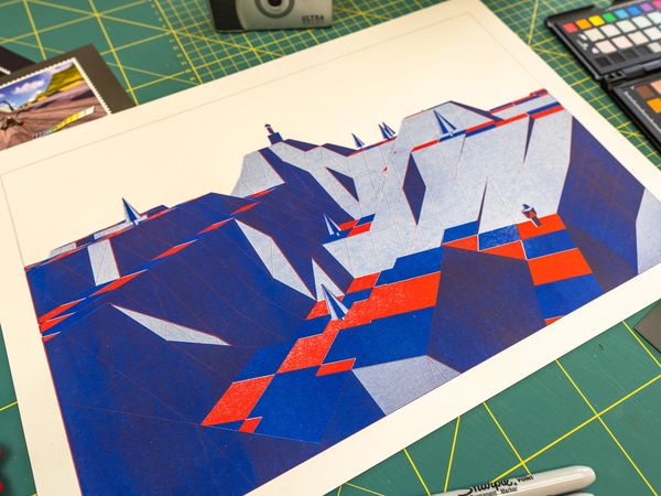 The Sentinel Riso Test Print