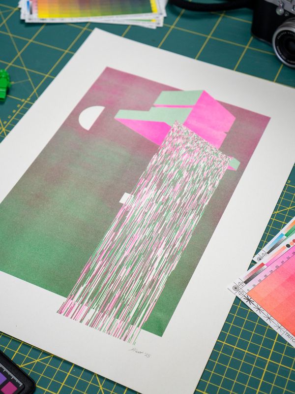 FALLiNGWATER Riso test print