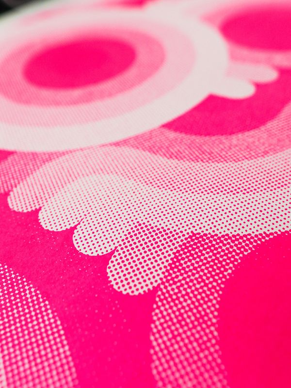 80s Pop Dancerama Screen Print, Pink - Misprint