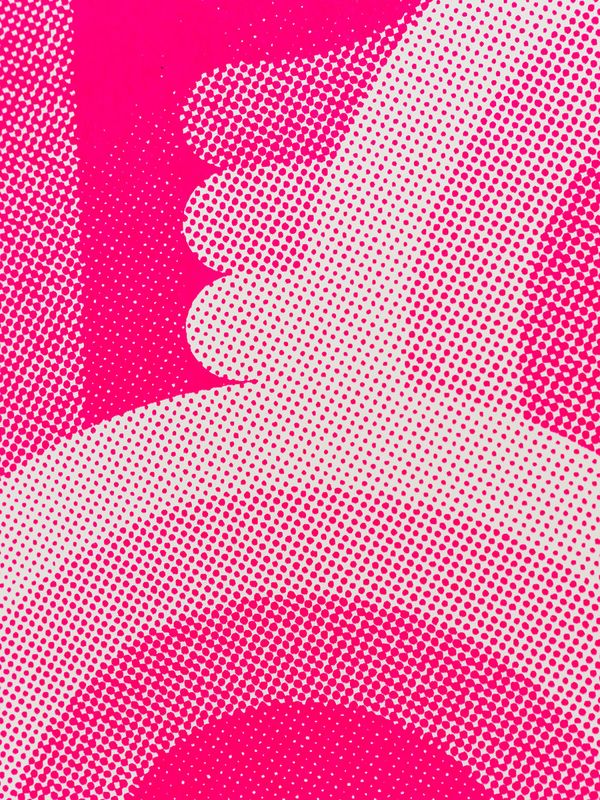 80s Pop Dancerama Screen Print, Pink - Misprint