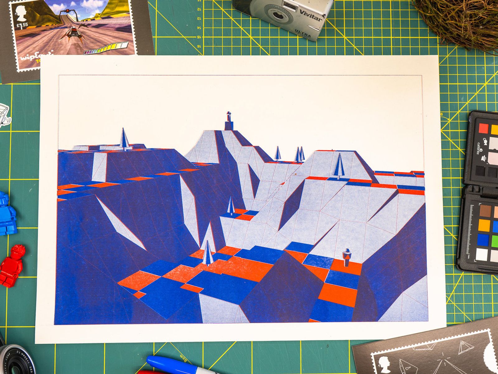 The Sentinel Riso Test Print