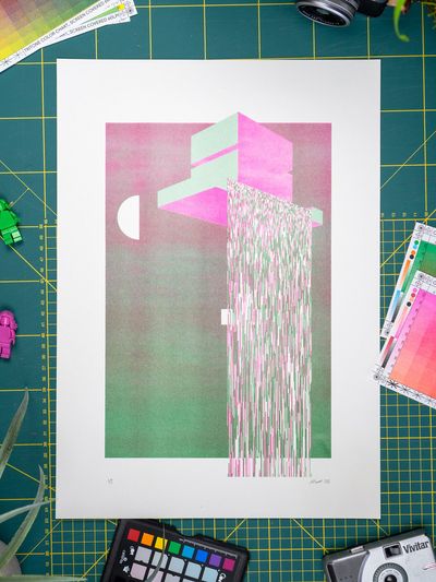 FALLiNGWATER Riso test print